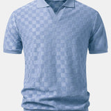 V-Neck Knit Polo